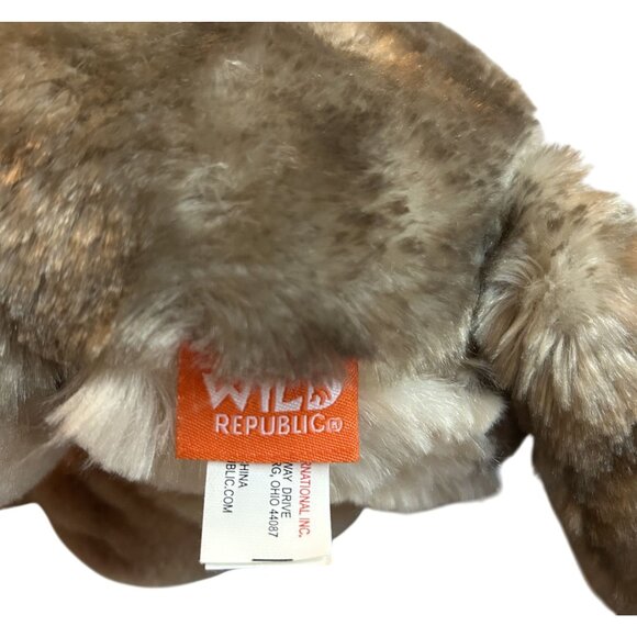 Wild Republic Plush Wolf Cub Stuffed Animal 11" Sitting 2016 realistic plush - Picture 4 of 4